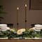 12" Gold Glittered Flameless Taper Candles, 2ct.